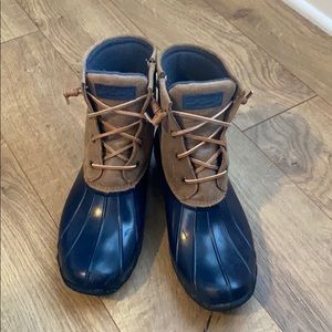 Sperry leather top boots